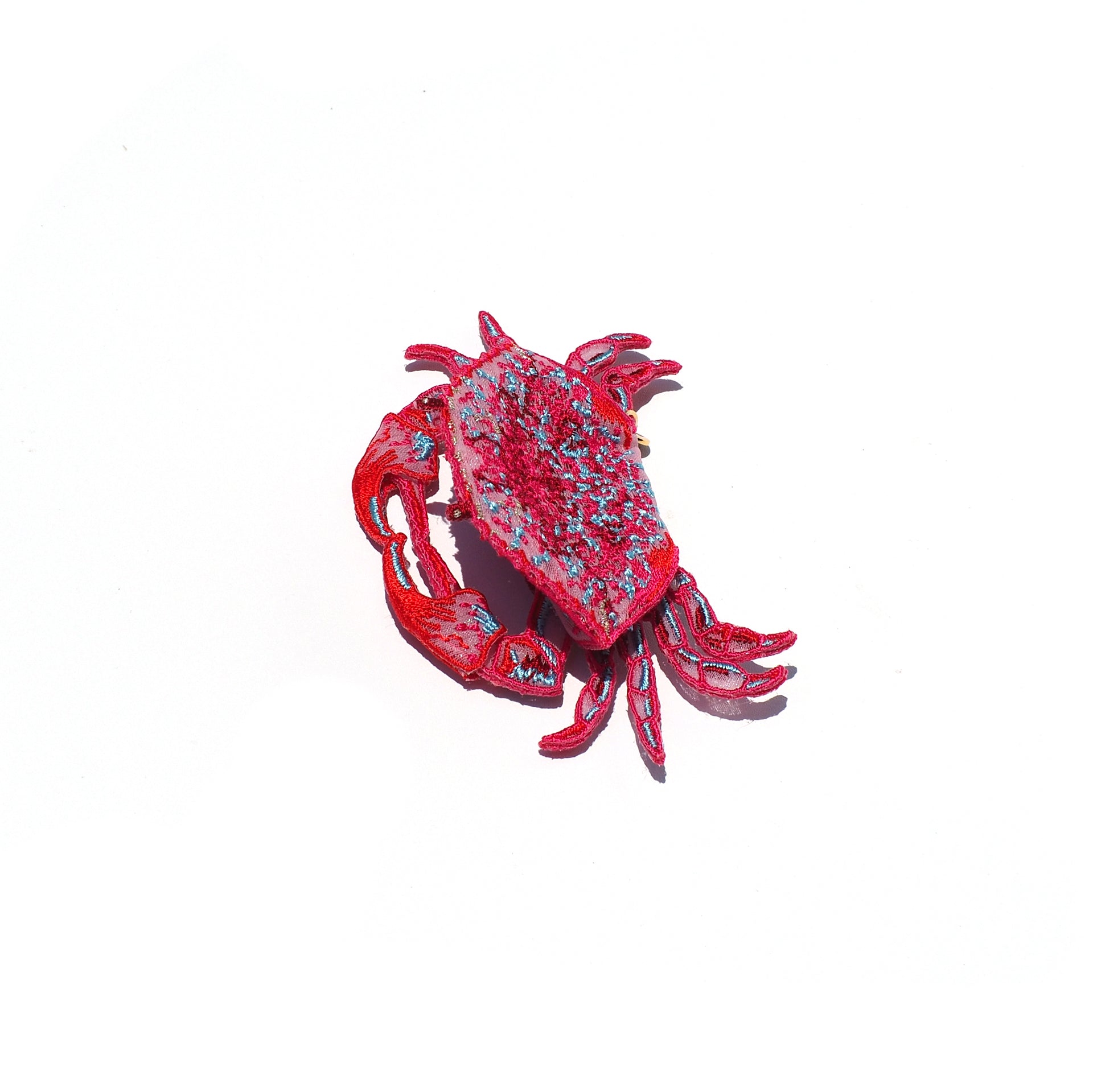 ARRO / CRAB / BROOCH / RED