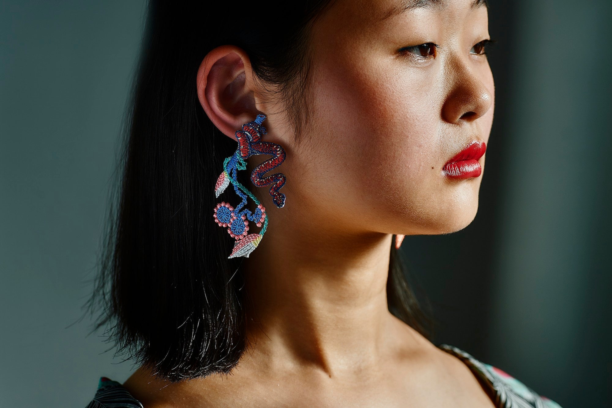 ARRO / GARDEN / EARRINGS / BLUE