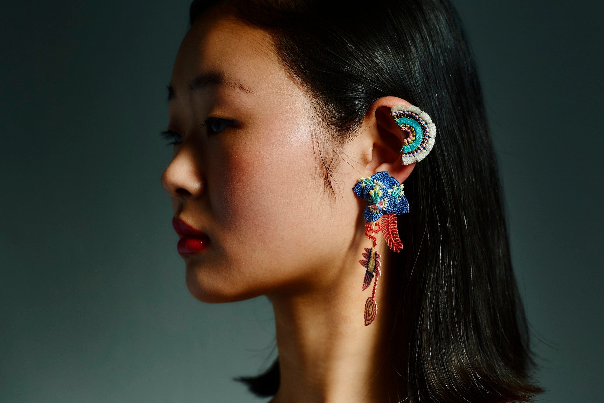 ARRO / GARDEN / EARRINGS / BLUE